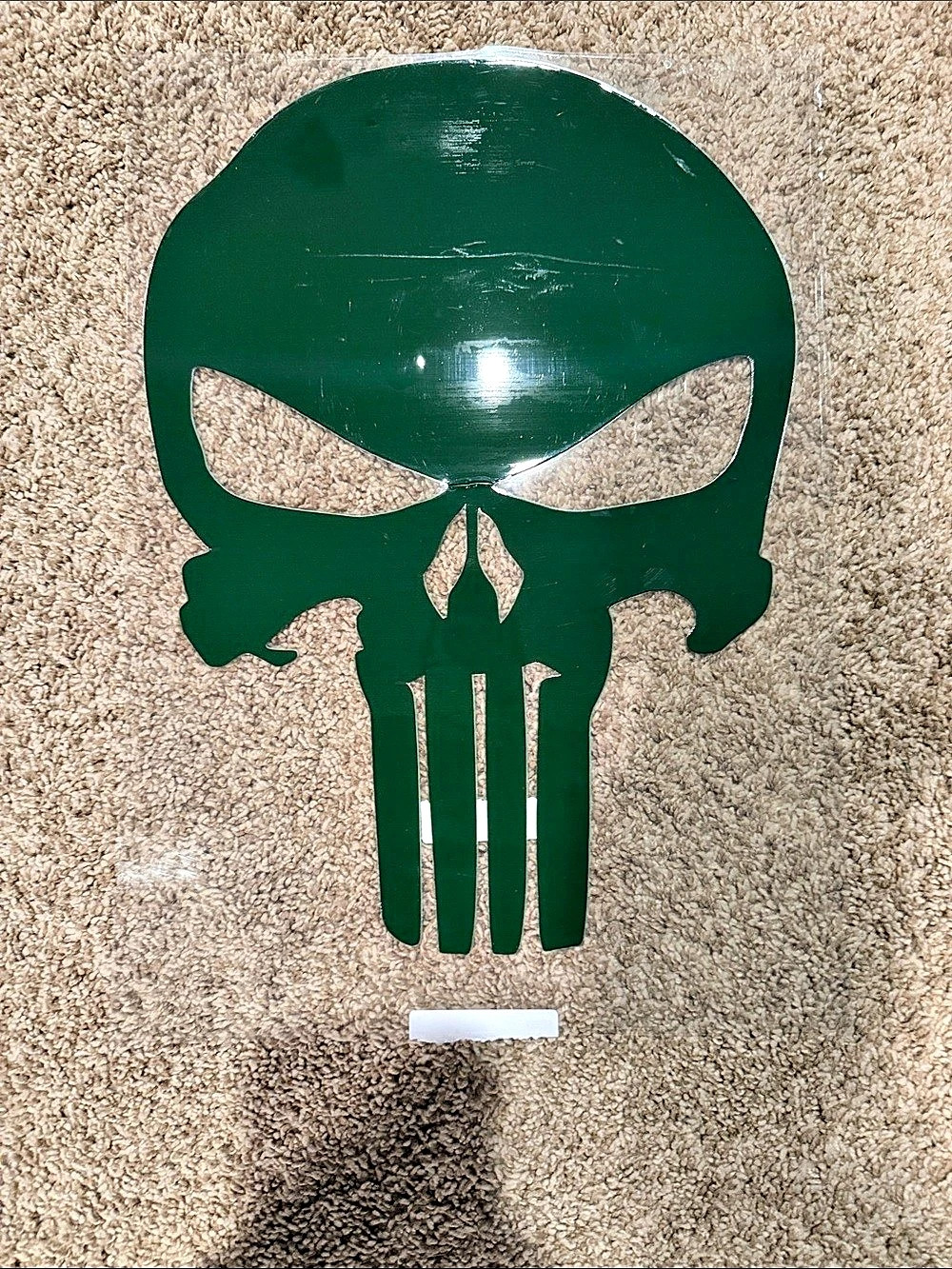 Marvel The Punisher Skull Vinyl Decal Green